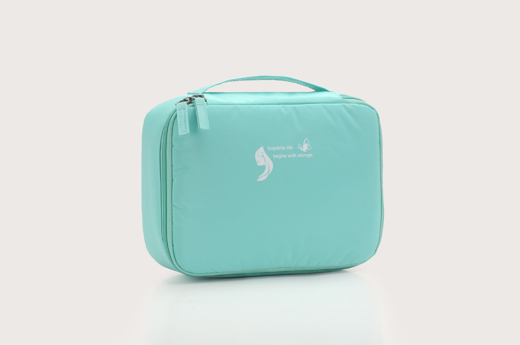 Trousse de toilette carrée eprolo, sac de voyage portable pour le rangement cosmétique et produits de beauté.