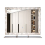 Éclairage miroir LED à cristaux eprolo avec lumières dimmables, miroir moderne avec éclairage brillant et réglable.