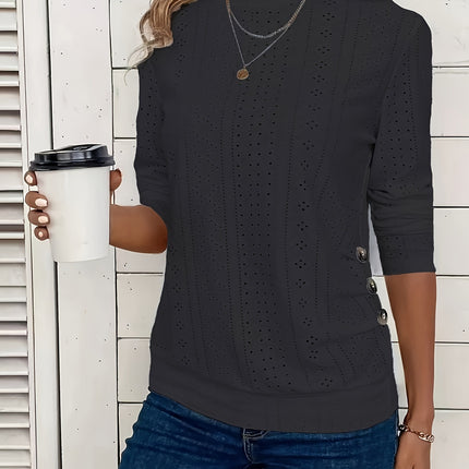 Women's Crew Neck Casual Long Sleeve