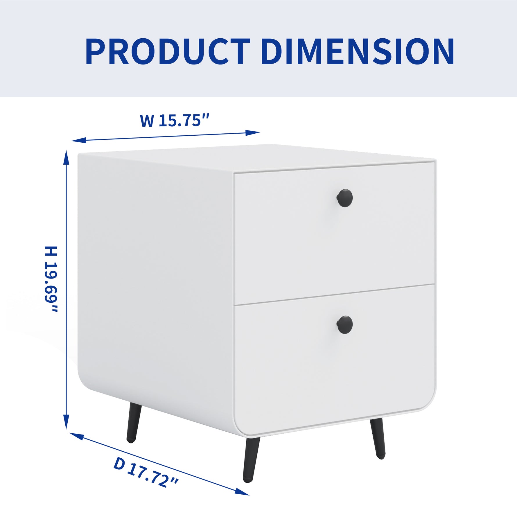 Meuble de nuit moderne en acier pour salon et chambre, meuble de rangement élégant et pratique de la marque eprolo