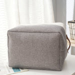 Panier de rangement en tissu épais et pliable d'eprolo, idéal pour vêtements, livres, snacks, jouets et cosmétiques.