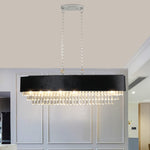 Lustre en cristal moderne eprolo avec plusieurs bras et pendentifs en cristal, design élégant pour décoration intérieure.