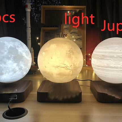 Magnetic Levitation Table Lamp Moon Light 3D Printing Planet Night Light