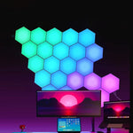 Lumière d'ambiance gaming intelligente eprolo avec contrôle vocal, application et télécommande pour mur de chambre, fond quantique coloré