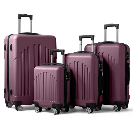 Vertical Striped Four In One Suitcase