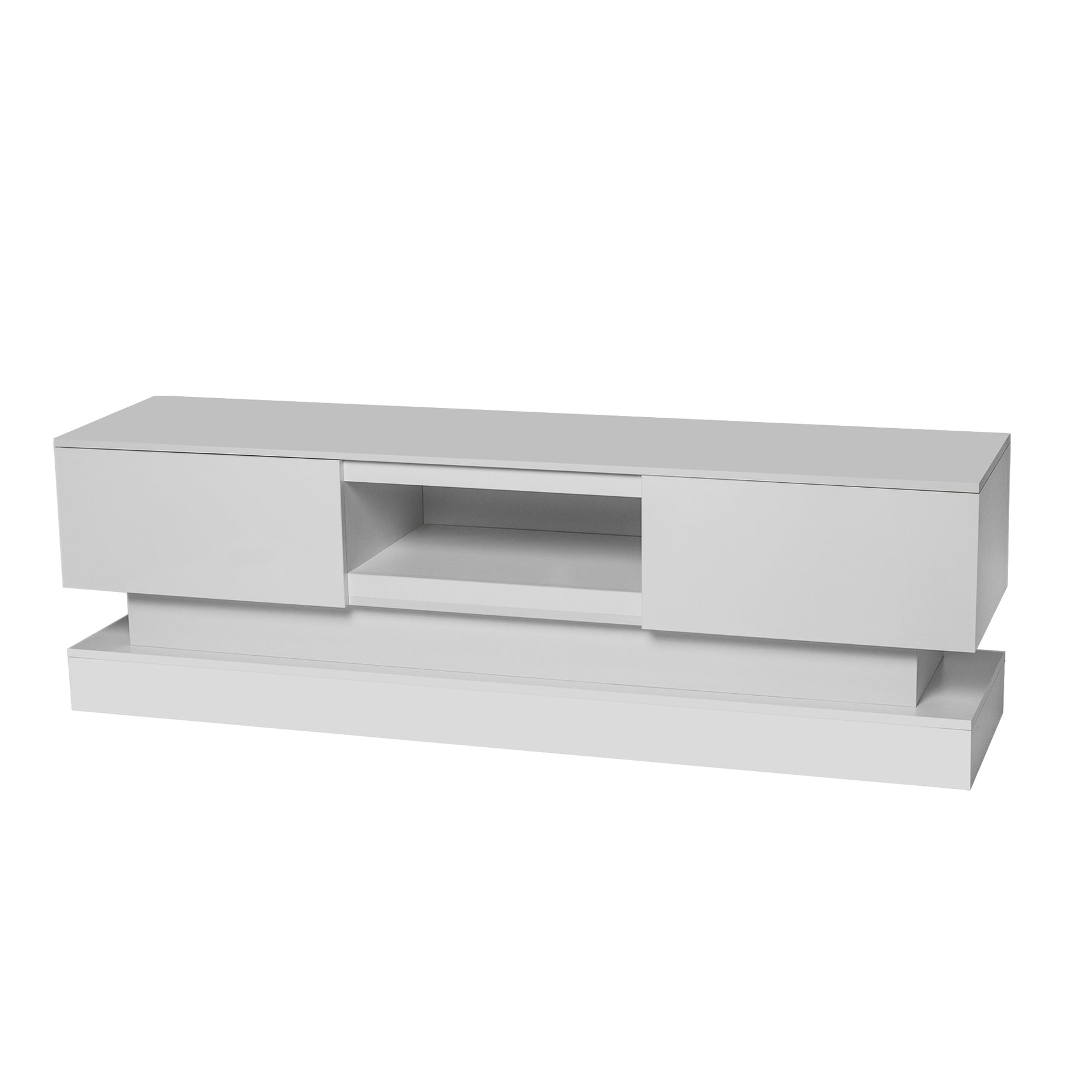 Télévision moderne eprolo blanche de 51,18 pouces avec écran large et design épuré, visible dans l'image.