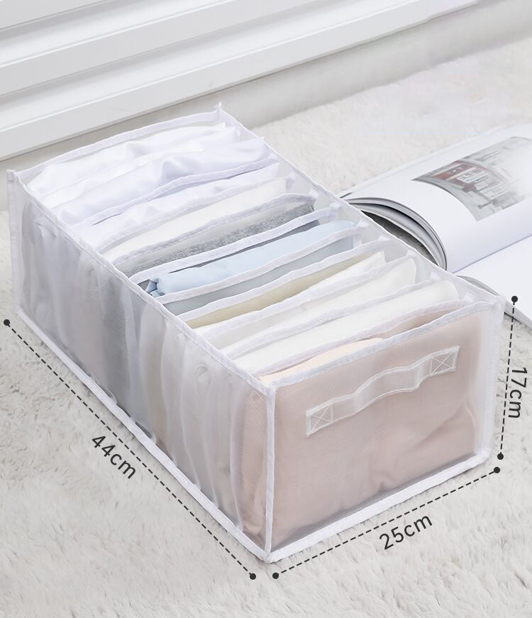 Boîte de rangement en tissu pour vêtements en jeans, organisée dans un tiroir de garde-robe, pliable et lavable, marque eprolo