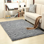 Tapis en soie et laine super doux eprolo pour intérieur, moderne, shag, tapis de chambre, baby nursery, sol doux et confortable