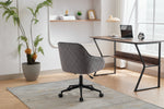 Chaise de bureau en velours eprolo avec roulettes, chaise moderne pour bureau, salon ou chambre, confortable et élégante.