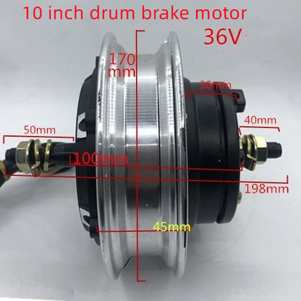 Electric Scooter 36V48V350W10 Inch Disc Brake Motor