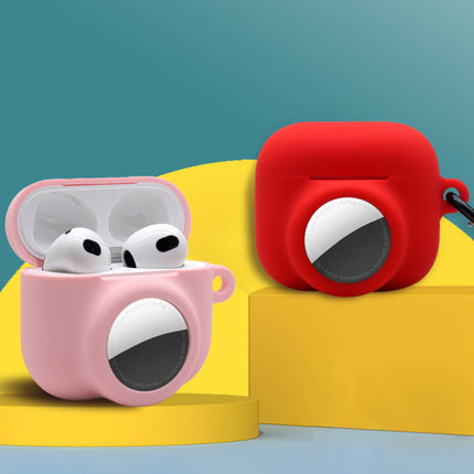 Applicable To Airpods 4airtag Tracker 2-in-1 Silicone Bluetooth