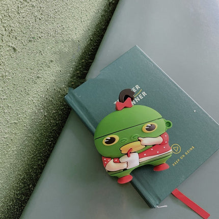 Cartoon Green Fish Head Earphone Case