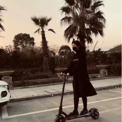 Double Drive Folding Scooter With Wide Tires