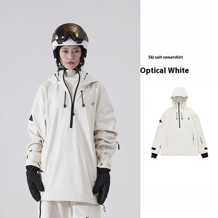 Ski Suit Soft Shell Sweater Women's Men's Pullover Top Veneer Double Board Waterproof Coat