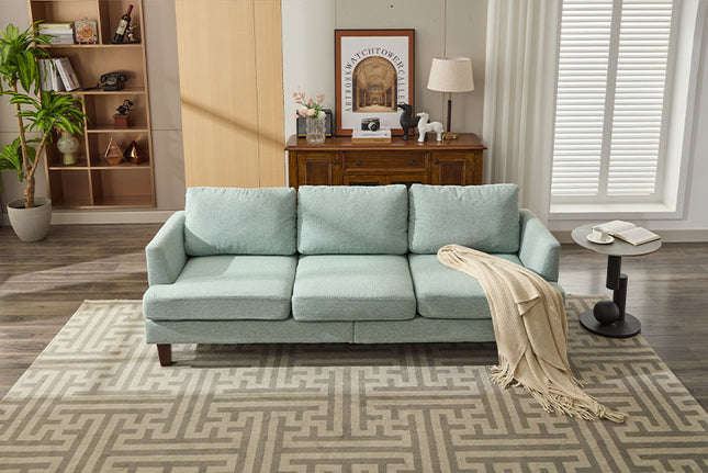 Fabric 3 Seater Couch With 2 USB, Comfortable Sectional Couches And Sofas For Living Room Bedroom Office Small Space, Easy Assembly & Comfy Cushion Cannot Be Sold On Temu