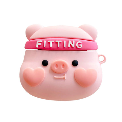 Compatible with Apple, Cute Stereo Love Blush Piggy Apple AirPods