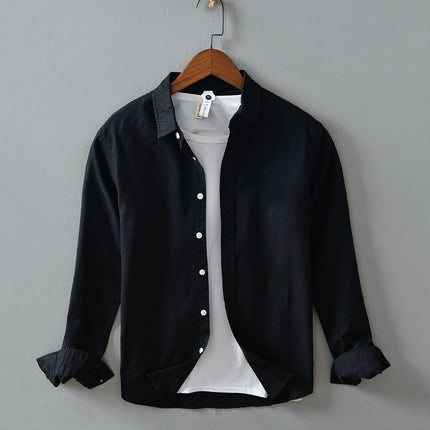 Men's Casual Minimalist Long Sleeve Shirt