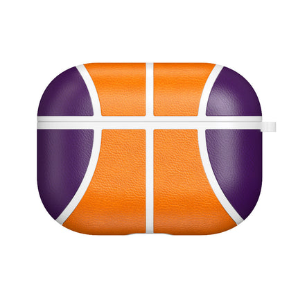 Compatible with Apple, Compatible with Apple , Applicable To Apple Airpods Pro Protective Sleeve NBA Basketball Headset Protective Shell Handmade Leather Anti-fall Protection