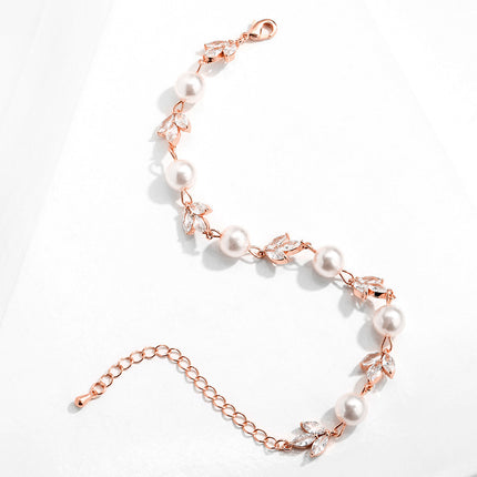 Tequ Design Personalized Simple Micro Inlaid Zircon Bracelet