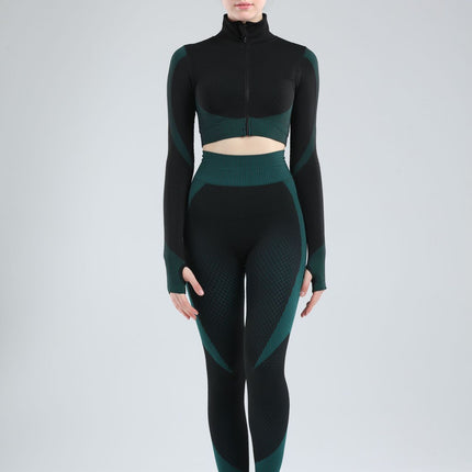 Yoga sets female sport gym suit