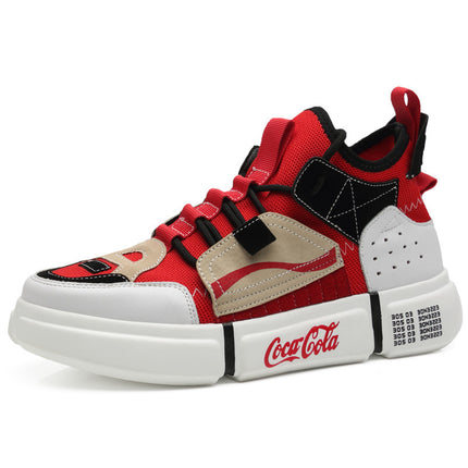 Summer breathable sneakers leather flying woven old shoes