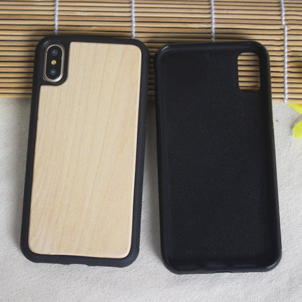 Wooden case TPU phone case