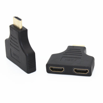 HDMI Revolution 2 HDMI Female Transfer One Divided Into Two HD Computer-TV Connection HD Conversion Plug