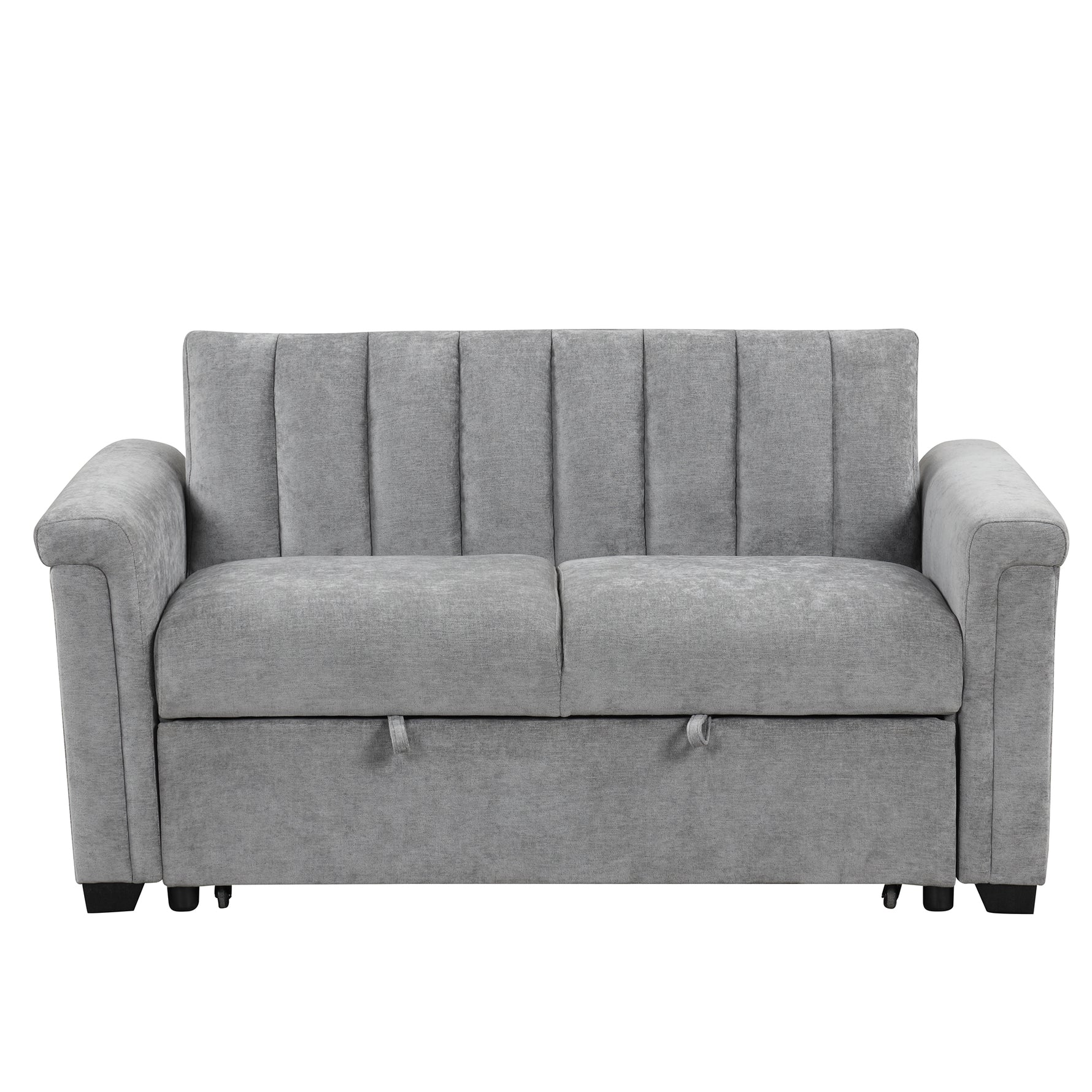 Canapé convertible U_STYLE eprolo avec coussin souple, pouvant accueillir deux personnes pour s'asseoir ou dormir.