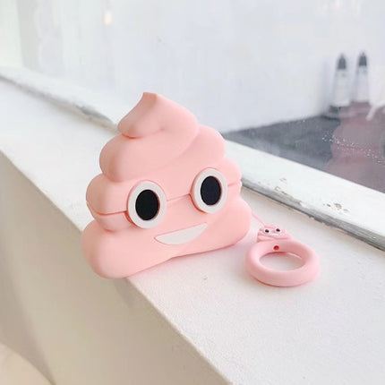Compatible with Apple, Poop Pattern Soft Silicone Protective AirPods Cover