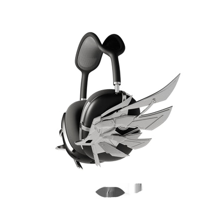 Bright Silver AirPods Max3D Printed Headphone Case Wings
