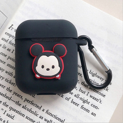 Compatible with Apple, AirPods protective jacket cute cartoon silicone anti-falling earphone jacket Japanese Korean women''s key-clasp hanging rope