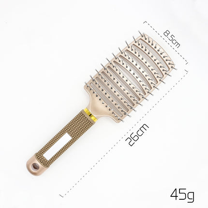 Hairbrush Anti Klit Brushy Haarborstel Women Detangler Hair Brush Bristle Nylon Scalp Massage  Teaser Hair Brush Comb - Novah