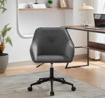 Chaise de bureau en velours eprolo avec roulettes, chaise moderne pour salon, chambre ou bureau à domicile.