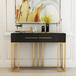 Étagère d'entrée en or moderne, longue, pour ornaments haut de gamme, style nordique, design épuré par eprolo.