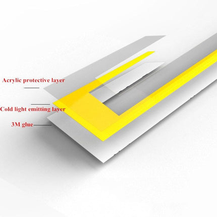 Motorcycle Helmet EL Cold Light Helmet Light Strip Night Signal Luminous Modified Strip Helmet Sticker