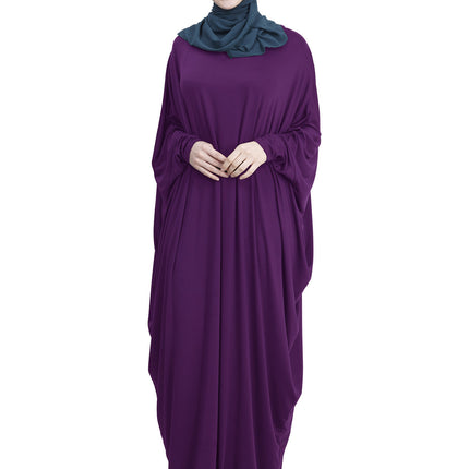 Arab Muslim Casual Clothing Multi-color Bat Sleeve Robe