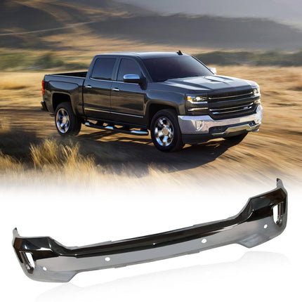 Front Bumper For 16-19 Chevy Silverado 1500 W Sensor Holes