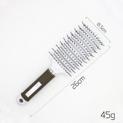 Hairbrush Anti Klit Brushy Haarborstel Women Detangler Hair Brush Bristle Nylon Scalp Massage  Teaser Hair Brush Comb - Novah