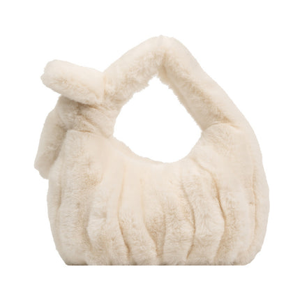 Bow Ruffled Cloud Plush Bag