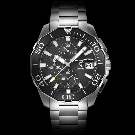 Men's watch with multi function large dial