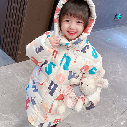 Western Style Children's Clothing, Baby Girls, Cotton-Padded Clothing, Children's Cotton Clothing