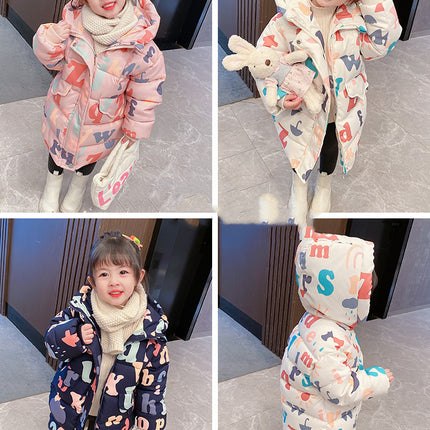 Western Style Children's Clothing, Baby Girls, Cotton-Padded Clothing, Children's Cotton Clothing