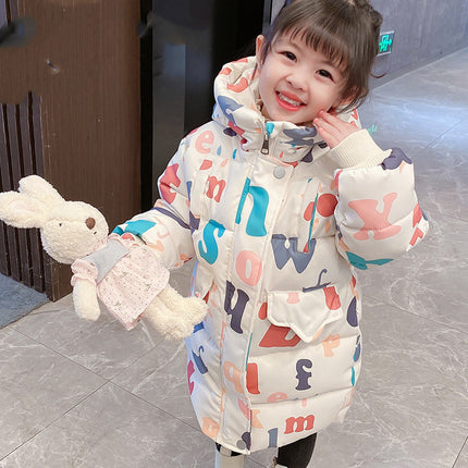 Western Style Children's Clothing, Baby Girls, Cotton-Padded Clothing, Children's Cotton Clothing