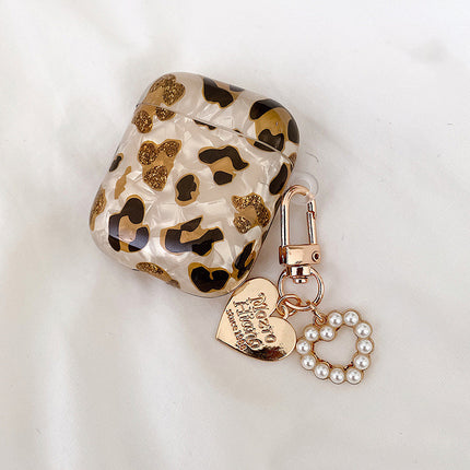 Compatible with Apple, Shell Yellow Leopard Print Airpods Pro Case For Apple Headphone Case Soft Shell