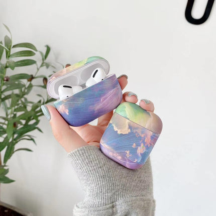 Compatible with Apple, Compatible with Apple , Ins Sky Cloud Airpods Pro Protective Sleeve Female Models Suitable For Apple Earphone Sets Airpods 2 Hard Shell