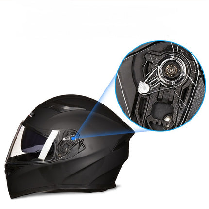 Men's and Women's Double Lens Anti-fog Full Face Four Seasons Cool Motorcycle Helmet