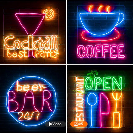 220V Neon Light With LED Neon Background Decorative Light Strip