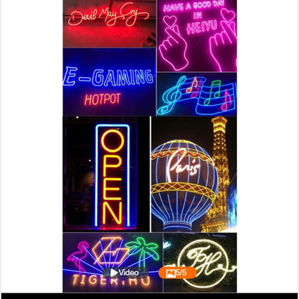 220V Neon Light With LED Neon Background Decorative Light Strip