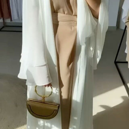 Latest Muslim Abaya Fashion Soft And Elegant Large