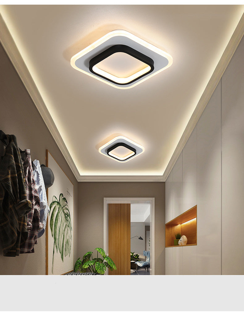 Lumières de corridor et balcon Novah, éclairage d'allée moderne avec lampes élégantes pour espaces intérieurs.